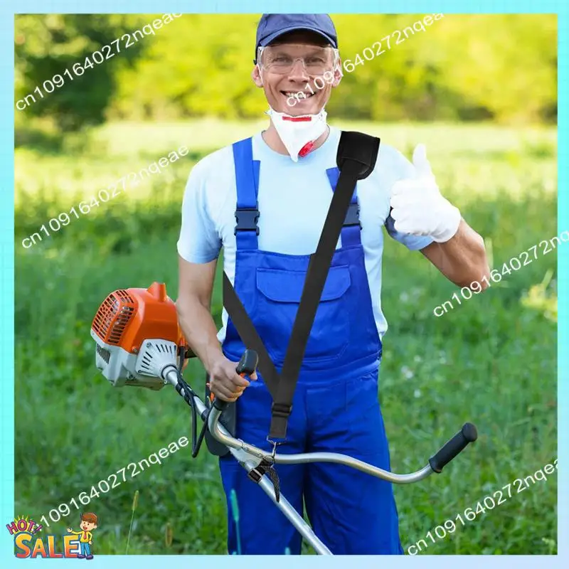 

N08R Weed Eater Strap, Trimmer Shoulder Strap Weed Wacker Harness Upgraded Metal-Clip For EGO String Trimmer, Leaf Blower Durabl
