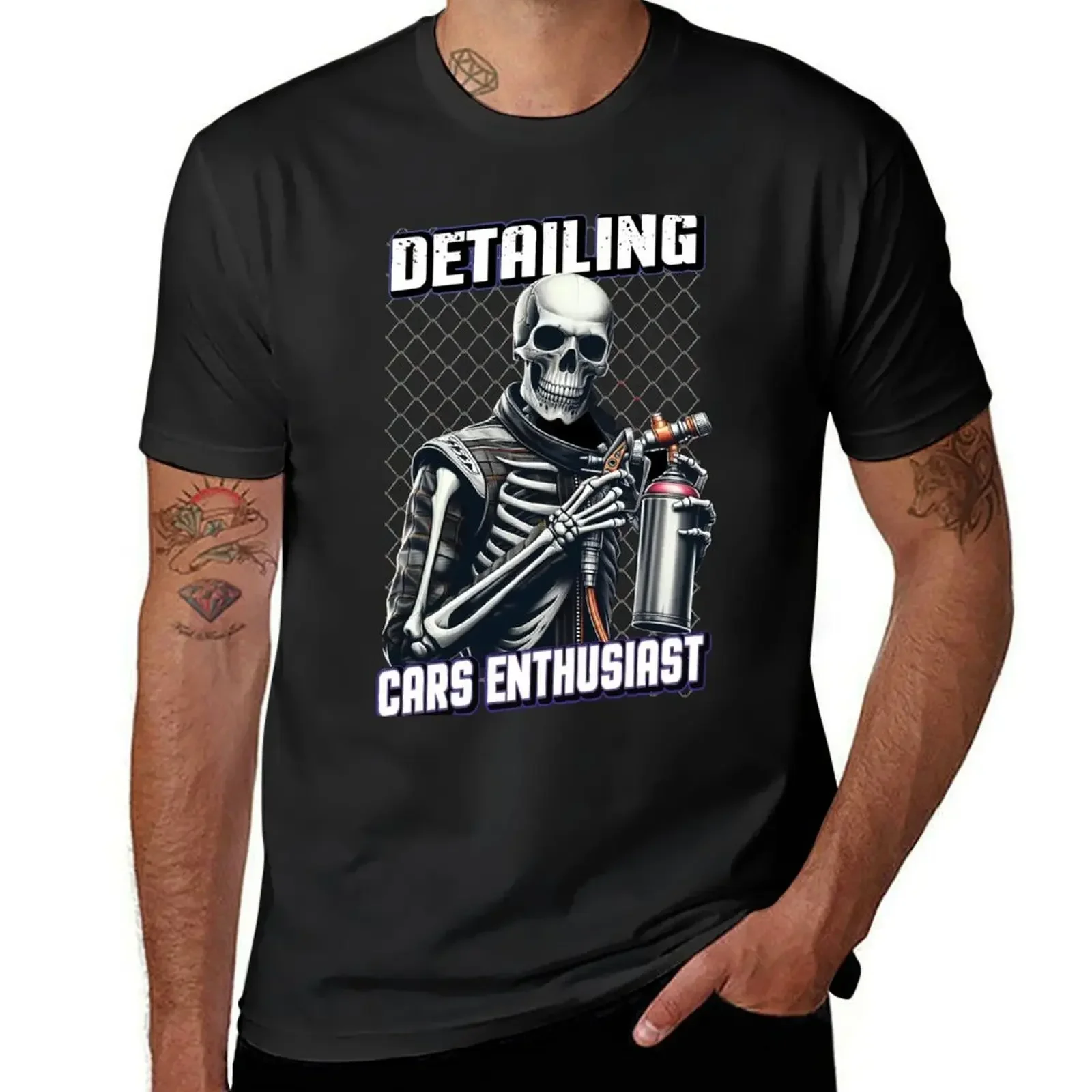 Detailing Cars Enthusiast T-Shirt graphic t shirts oversized graphic tee t shirts men