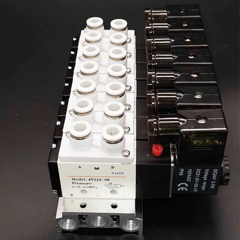 10Pcs Specialized connector AVP-04 -06 -08 for solenoid valve assembly 4V210 - Air quick connect pneumatic quick plug