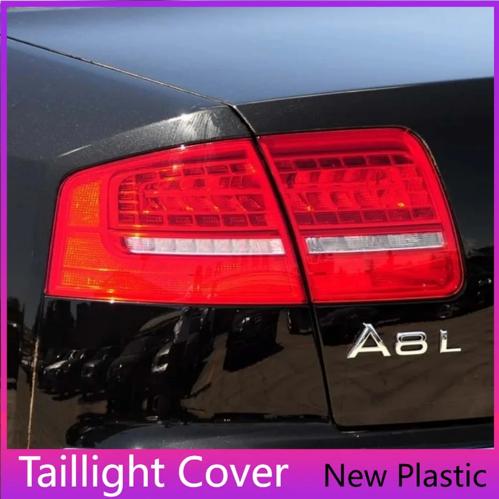 Für Audi A8 A8L D3 2008 2009 2010 Modelljahr Heckleuchtenabdeckung Transparente Lampenschale Rücklichtglas Gehäuse Karosserie-Kit Zubehör