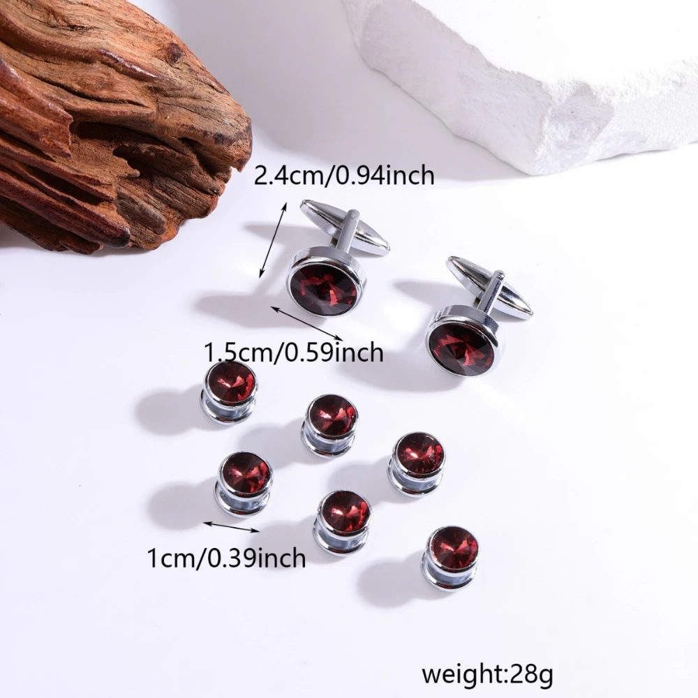 Men Multi‑Colors Interchangeable Cufflinks Set Removable Button Cuff Links Business Wedding Formal Dress Gentleman Groom Gift