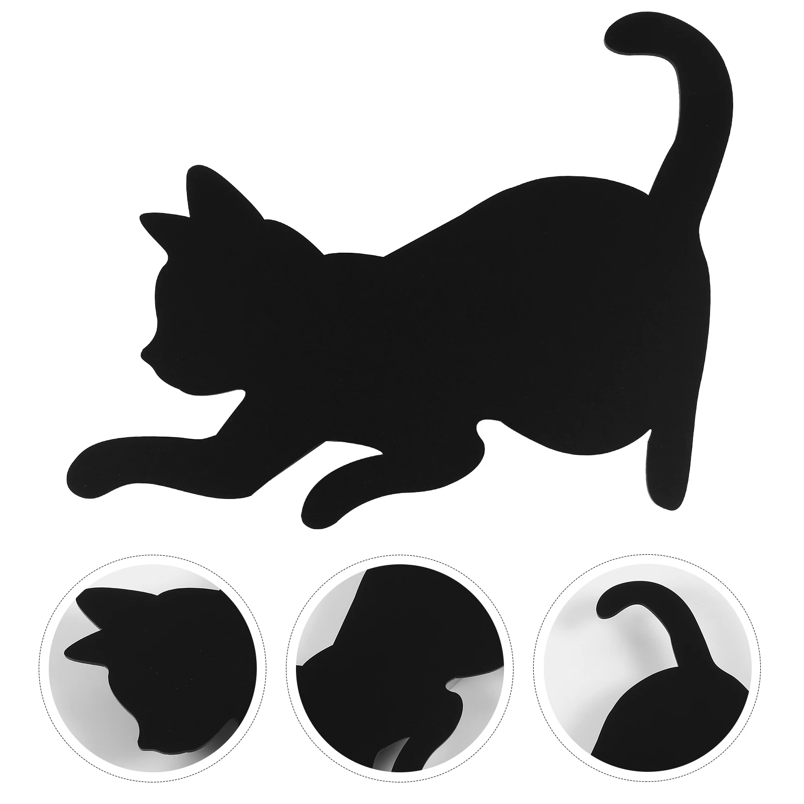 

1pc Cat Wall Acrylic Night Light LED Baby Room Bedside Lighting Cat Light Effect