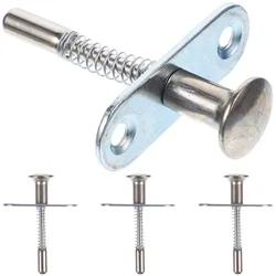 4 Pcs Spring Latch Window Screen Plunger Pin Bed Latches Mini Crib Baby Iron for Cage Doors