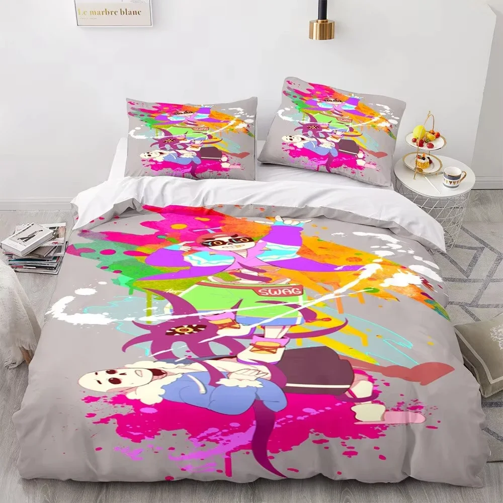 

3d Print Game Undertale Frisk Sans Bedding Set Boys Girls Twin Queen Size Duvet Cover Pillowcase Bed Kids Adult Home Textiles