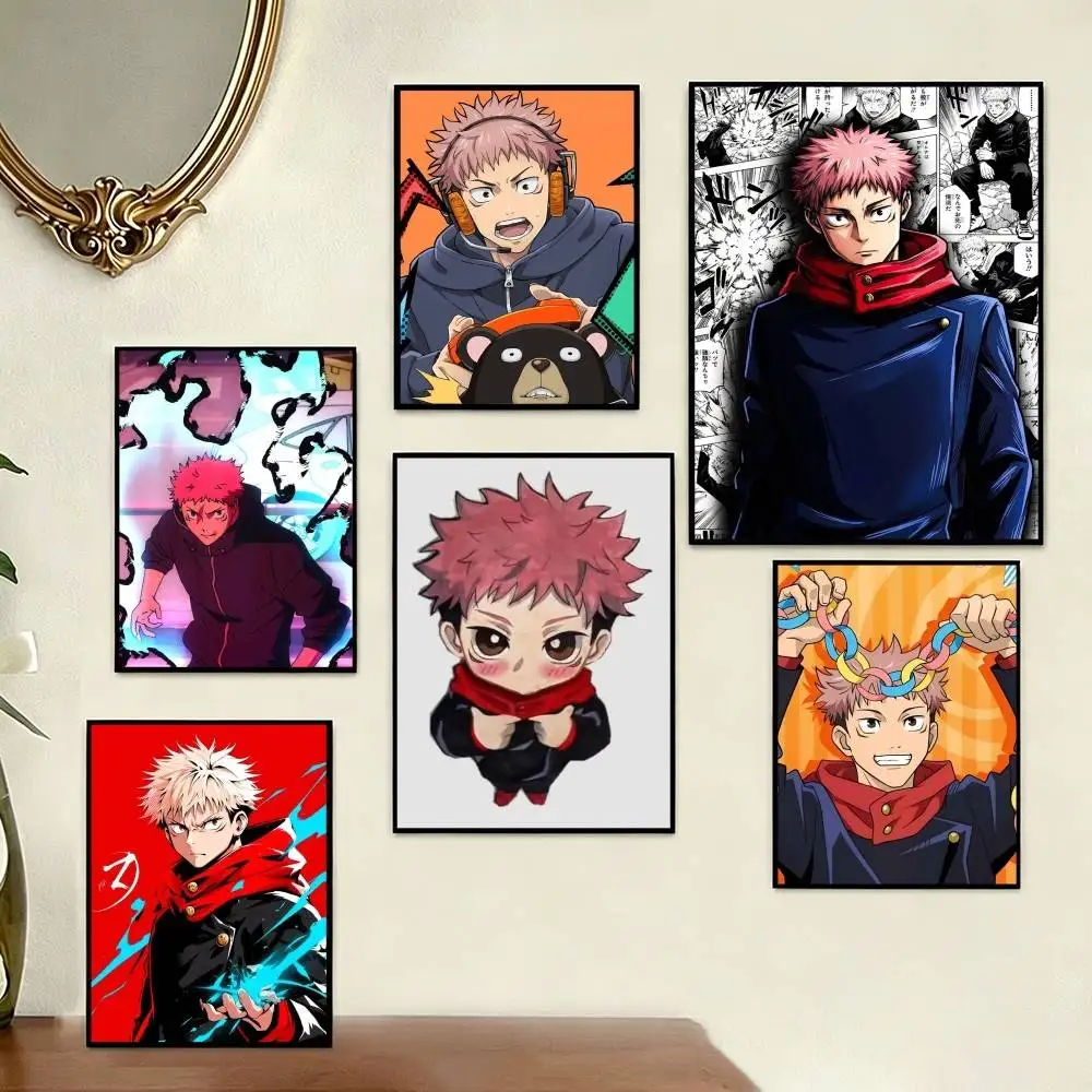 

Anime Itadori Yuji Poster Perfect Space Sticker Self Adhesive for Office Home Theater Wall Art Decor Fancy Gift