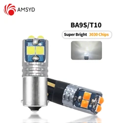2/4/6/8/10Pcs Canbus T10 LED Super Bright 194 168 W5W BA9S No Error 3030 6SMD Parking Lamp Car Interior Light Amber Yellow White
