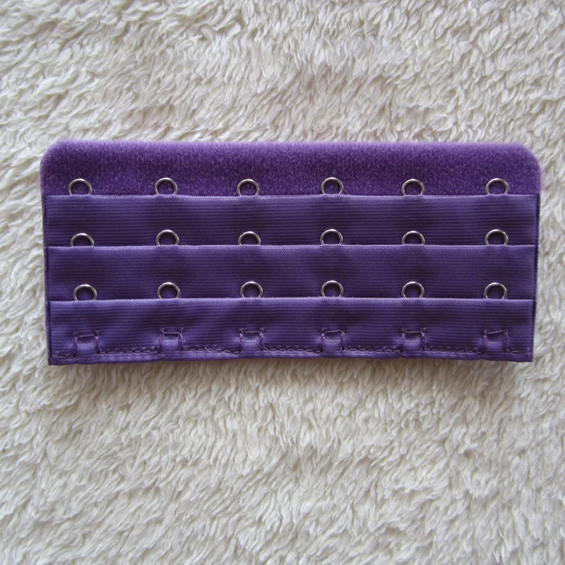 (2 pieces) 6 Hooks 3 Rows Bra Extender Extension Clip On Strap Bra Lengthened Buckle Adjustable Buckles