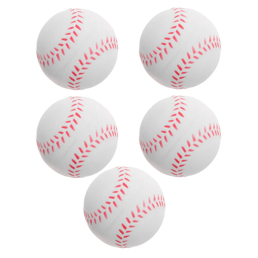

5Pcs Youth Baseball Training Balls PU Foam Soft Safe Practice Balls for Indoor Outdoor Skill Building Beginners 8 Inch