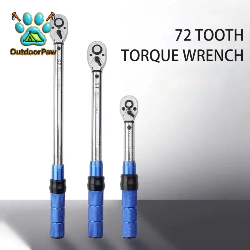 3/8 Inch 5-60N.m Torque Wrench Square Drive Torques Key High Precision Torque Wrench Professional Bicycle Automotive Tool