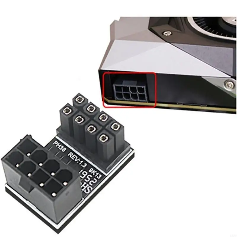 GPU VGA PCIE 8PIN Power Adapter Better кабельные маршрутизации в графических картах ПК 83CF