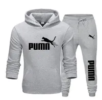 A new autumn and winter fashion fitness jogging casual sportswear set featuring a two-piece hooded sweatshirt and long pants