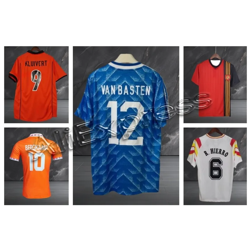 Retro Jerseys, Football Jerseys, Dutch and Spanish Jerseys, Cruyff, Van Basten, Robben, Bergkamp Jerseys, Sports T-shirts