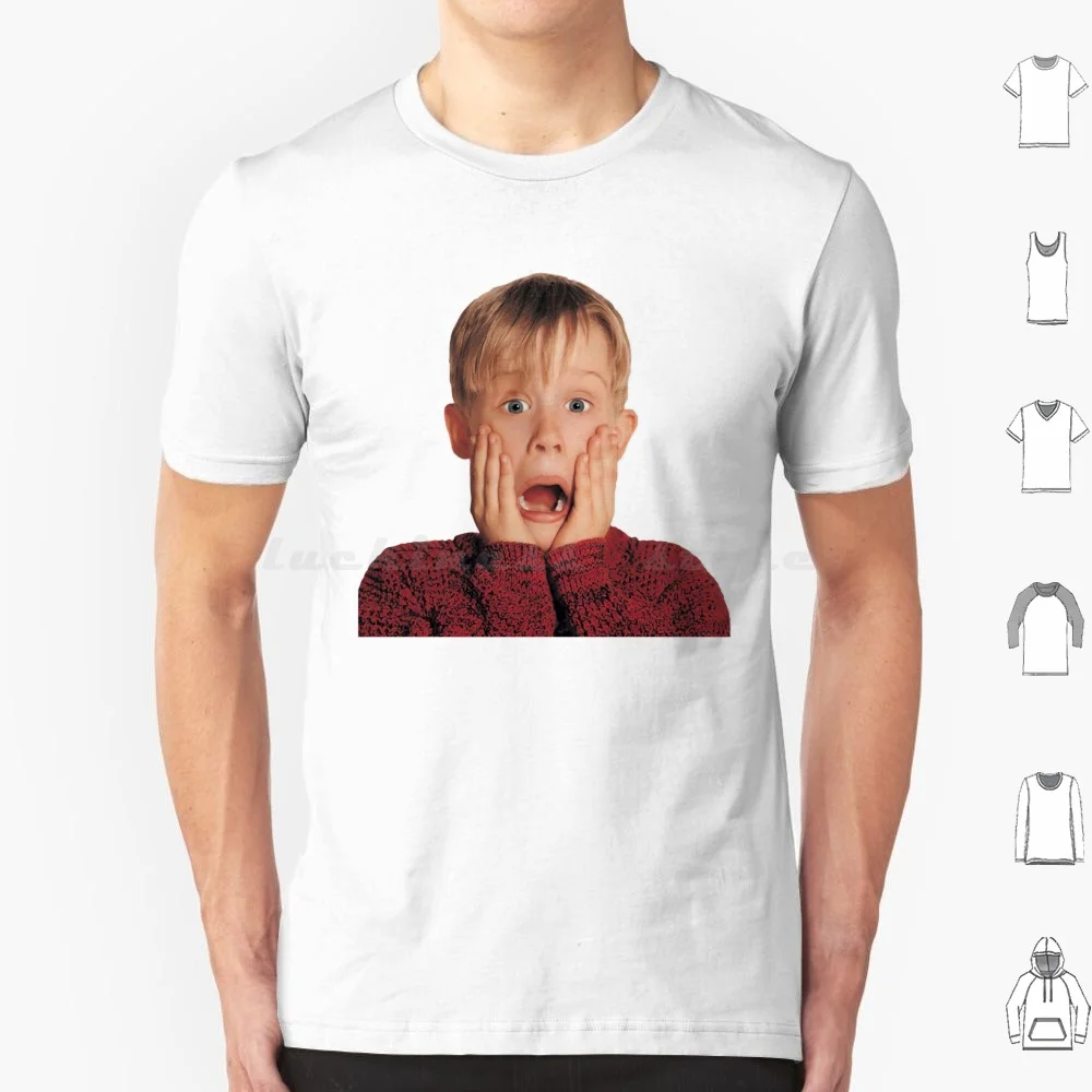 Home Alone T Shirt Big Size 100% Cotton Home Alone Film Cult Kevin Home Alone Christmas Travel Vacation Chris Columbus Macaulay