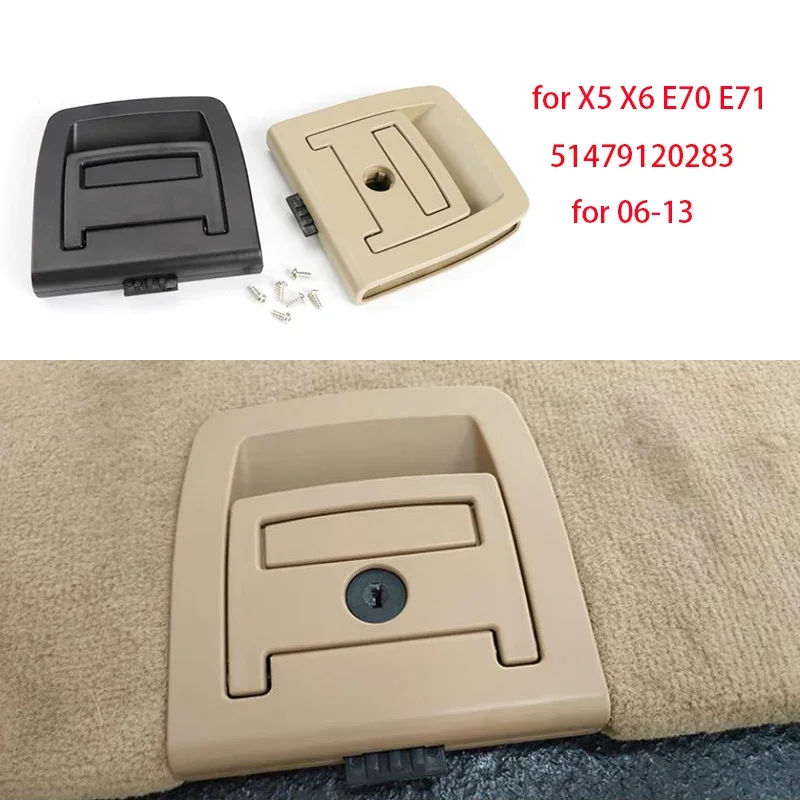 

Car Trunk Tail Cover Bottom Plate Mat Floor Carpet Handle Auto Accessories For BMW E70 X5 E71 X6 2006-2013 51476958161