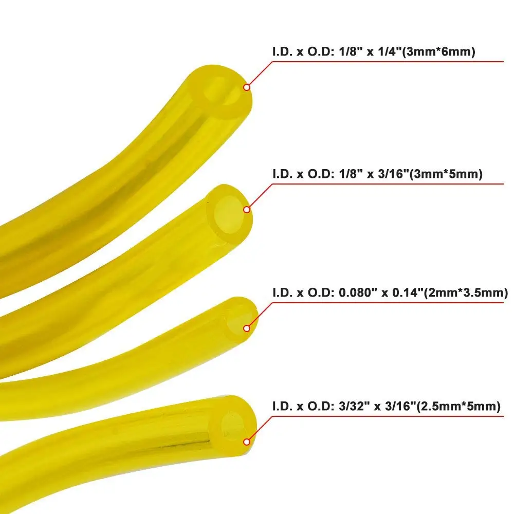 1M Fuel Line Hose Small Engine Tube For Zama Poulan Weedeater Craftsman Husqvarna Trimmer Chainsaw Blower Petrol Pipe