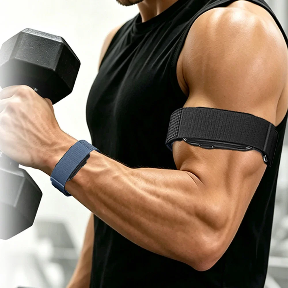 Elastic Nylon Arm Band For Garmin CIRQA Smart Band Sport Fitness Tracker Run Bicep Breathable Strap For Garmin CIRQA Wristband