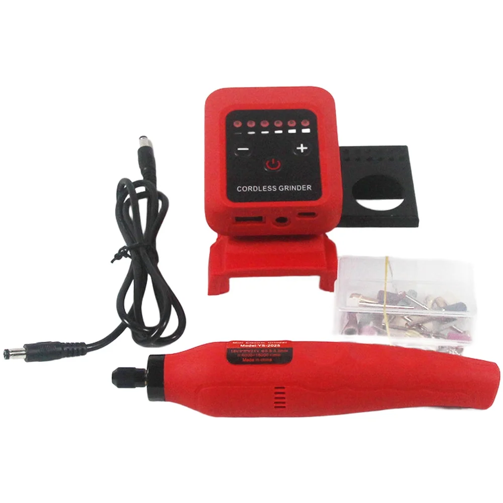

Беспроводной набор вращающихся инструментов с 25 аксессуарами, 6-скоростная шлифовальная машина для самостоятельного шлифования, набор электроинструментов, аксессуары