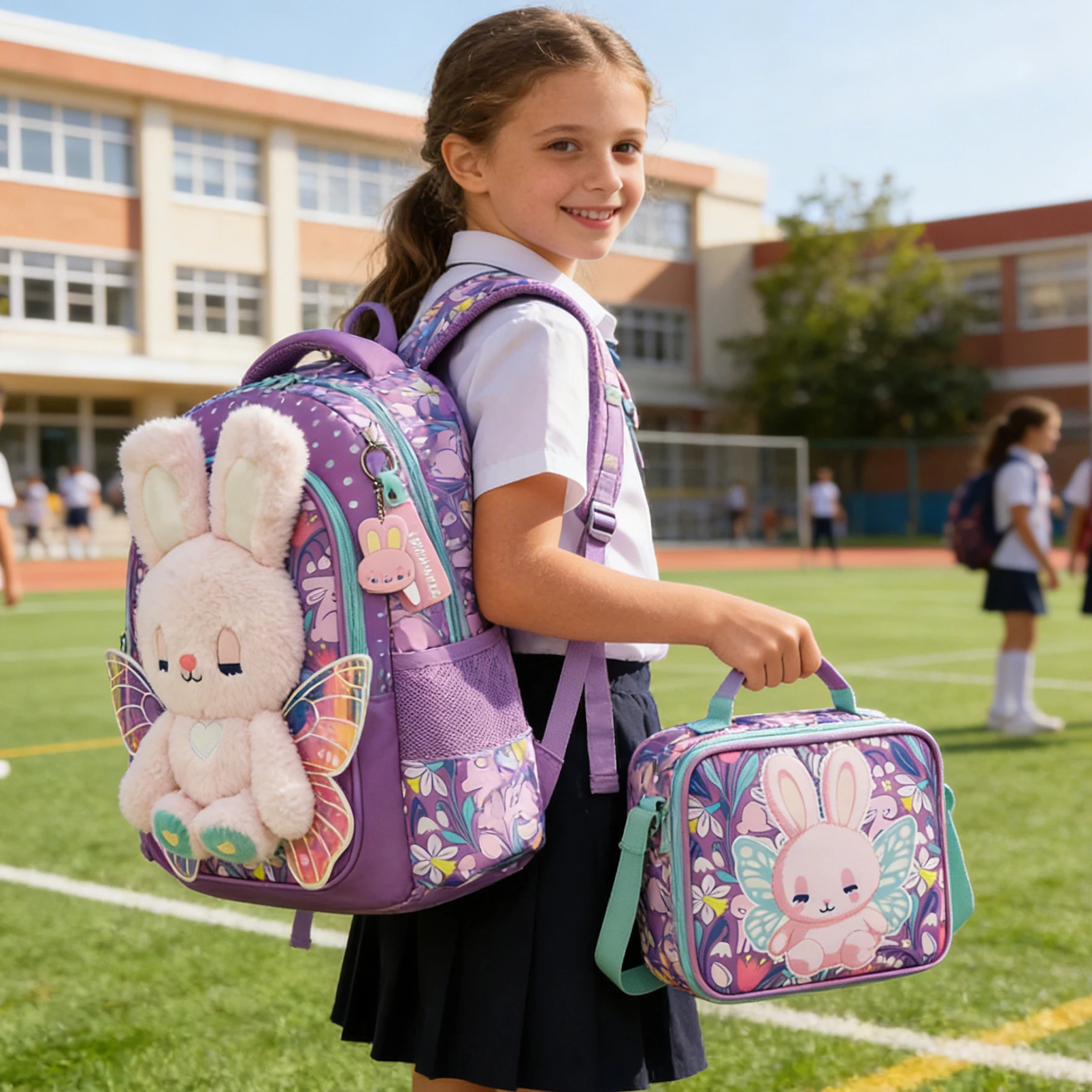 set-di-3-zaini-per-ragazze-con-coniglietto-3d-in-peluche-e-ali-zaino-scolastico-con-stampa-floreale-borsa-termica-per-il-pranzo-astuccio
