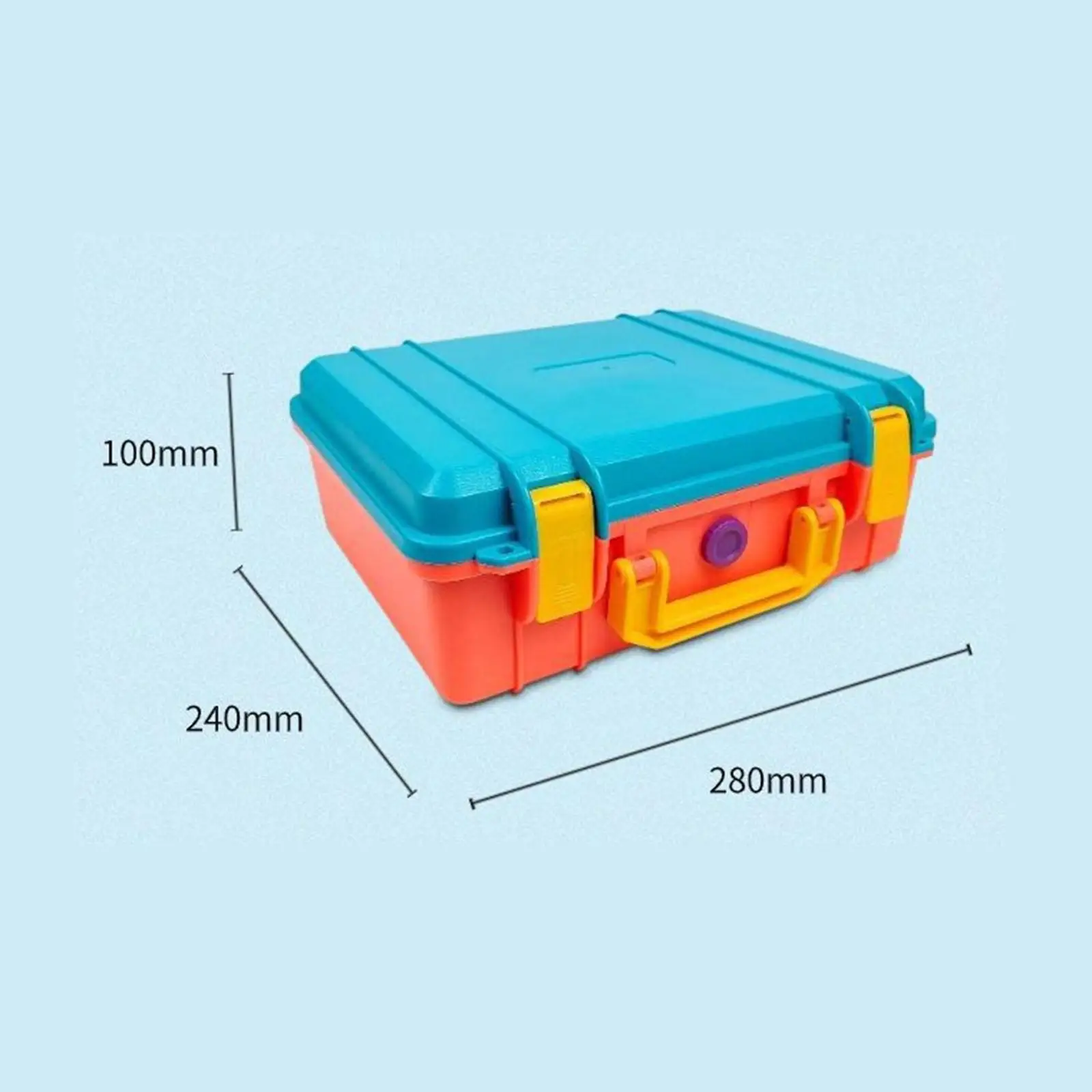 Caja de herramientas impermeable, estuche para cámaras, portador de mano multifuncional, transporte duro