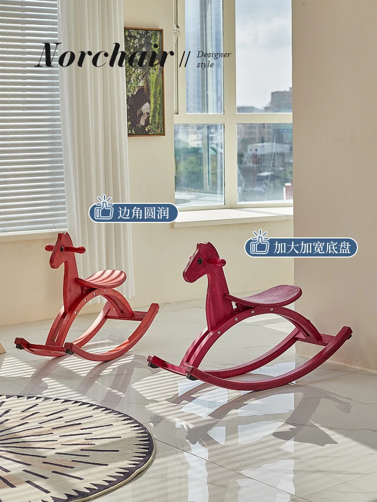 Children\'s stool Trojan rocking chair Internet celebrity cartoon animal stool household low stool living room small