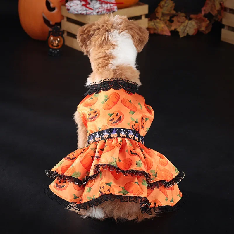 

Halloween Pet Supplies, Dog Clothes, Pumpkin Skirts, Little Dog Clothes Ropa Para Perros Home Одежда Для Собак