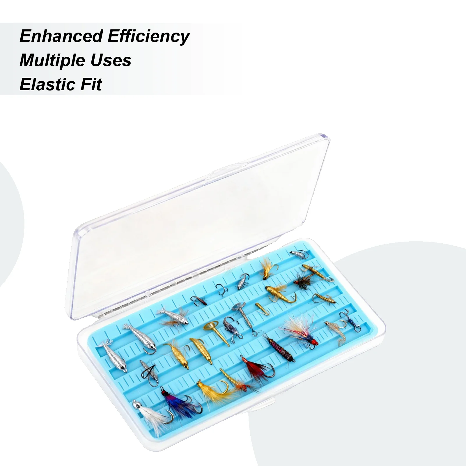 

Портативный чехол для хранения крючков, прозрачный легкий рыболовный джиг-бокс, прозрачный для реки, озера, пресной воды