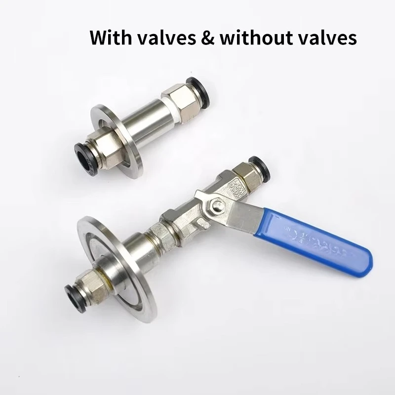 اتصال أنابيب الغاز الفراغ مواصفات متعددة وصلة أنابيب الهواء الاختيارية مع صمام الكرة لصندوق القفازات صندوق الفراغ