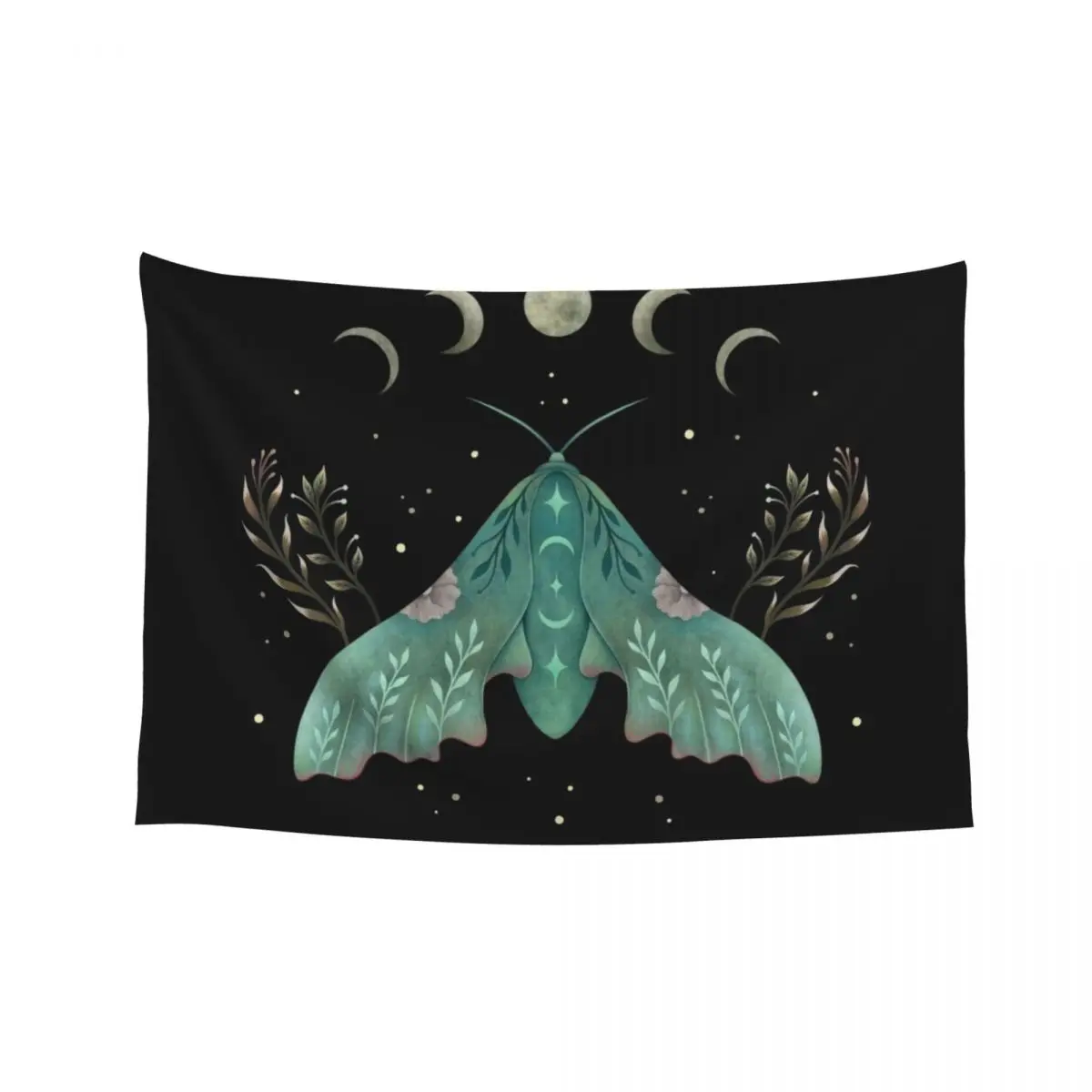 

Luna and Moth Tapestry Aesthetics For Room Decoration Aesthetic Japanese Room Decor Tapestry