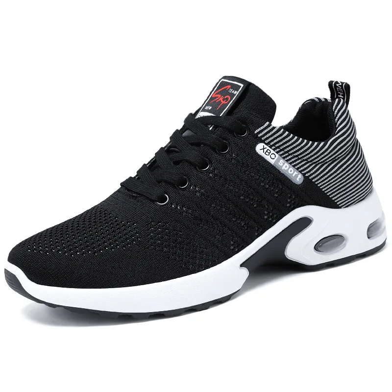 

Summer mesh men's shoes, breathable sports shoes, trendy running shoes, solid-color casual shoes