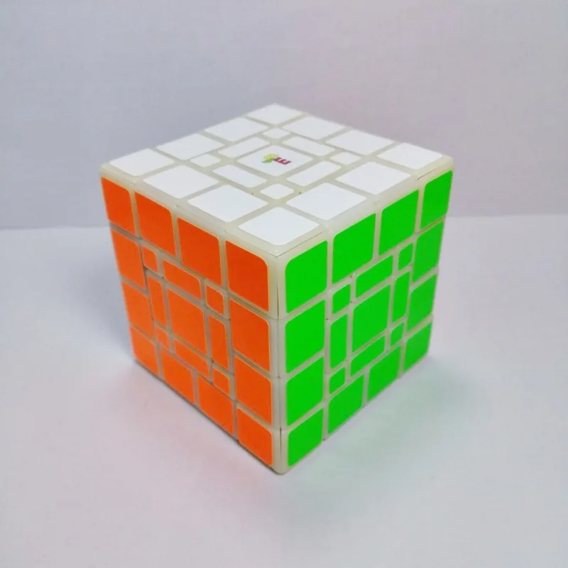 Serie MF8 SuperCube, cubo lleno Boss 4X4X4, tres piezas, color Natural, forma especial, juguetes educativos de alta gama, Fidget Toys