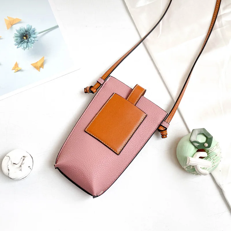 Women Pu Leather Mobile Phone Bag Small Shoulder Bag Shoulder Messenger Bag Purses and Handbags Cell Phone Packet