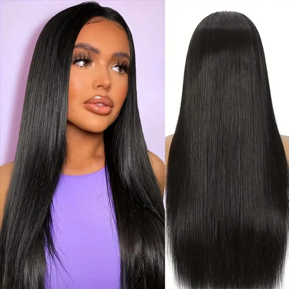 Brazilian 13x6 Lace Front Wigs Human Hair 13x4 Straight Human Hair Wigs For Women Pre Plucked With Baby Hair Natural Color