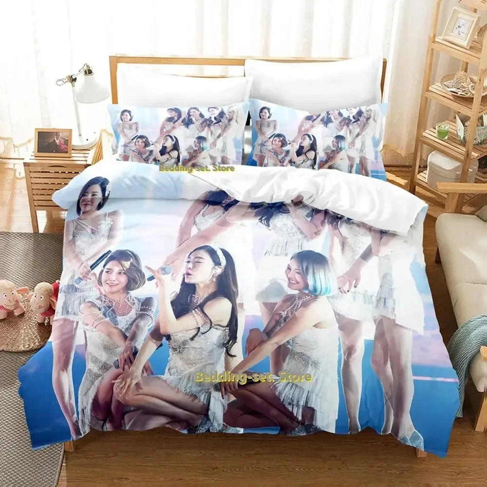 

Girls Generation Bedding Set Single Twin Full Queen King Size Bed Set Adult Kid Bedroom Duvetcover Sets Kawaii parure de lit Bed
