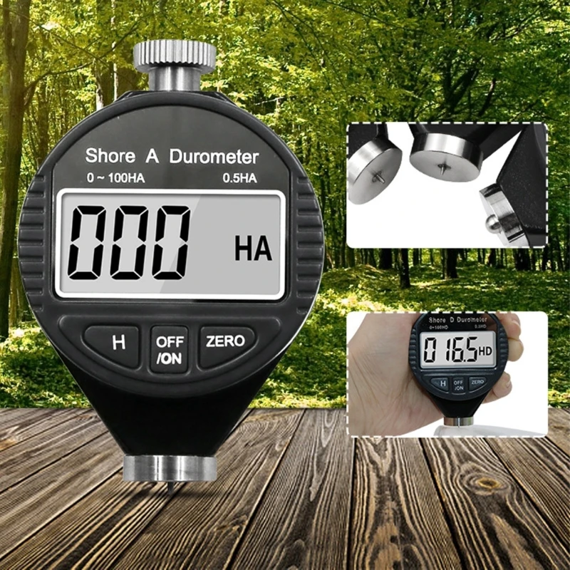 

Electronic Digital Shore Durometer Type A/C/D Sclerometer Tire Plastic Rubber Hardness Tester Meter Paragraph Tool KXRE