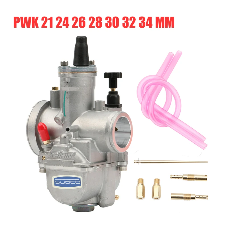 Universal Carburetor With Power Jet For Keihin 2T 4T ATV Quad Go Kart 75-250cc  Motorcycle PWK 21 24 26 28 30 32 34mm Carburetor