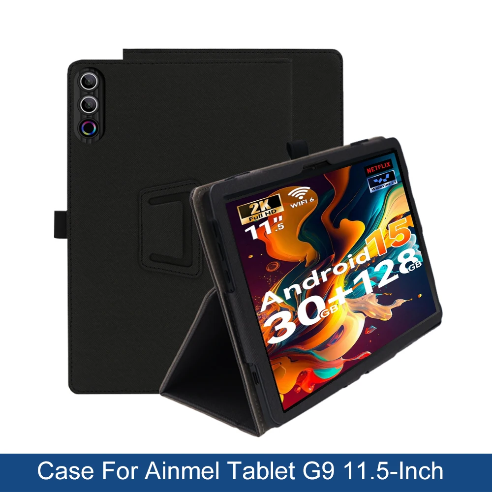 

Funda Case For Ainmel Tablet G9 11.5"Inch ,Folding Stand Protective Cover with Pencil Holder and Wrist Strap,PU Full Protection