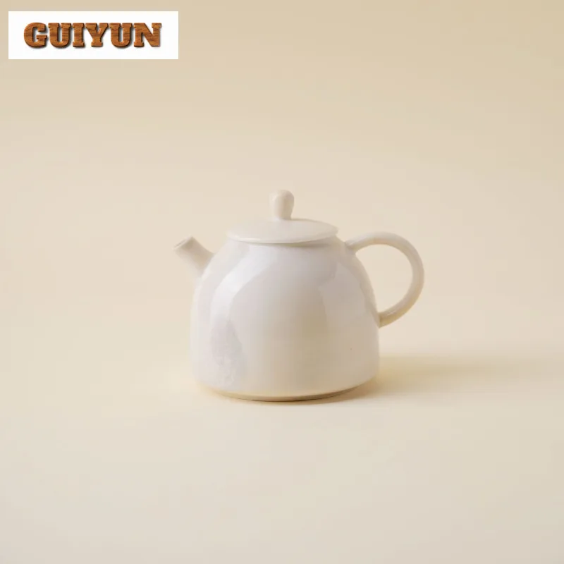 Kiln Flambed Glazed Teapot Vintage Tea Infuser Pot Tea Making Kettle With Filter Tieguanyin Teaware Accessories Ornaments Craft - view 2