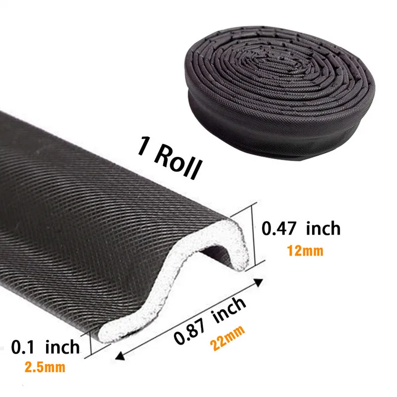 20M Acoustic Foam Window Door Seal Strip Soundproof Gap Filler Weather Stripping Tape