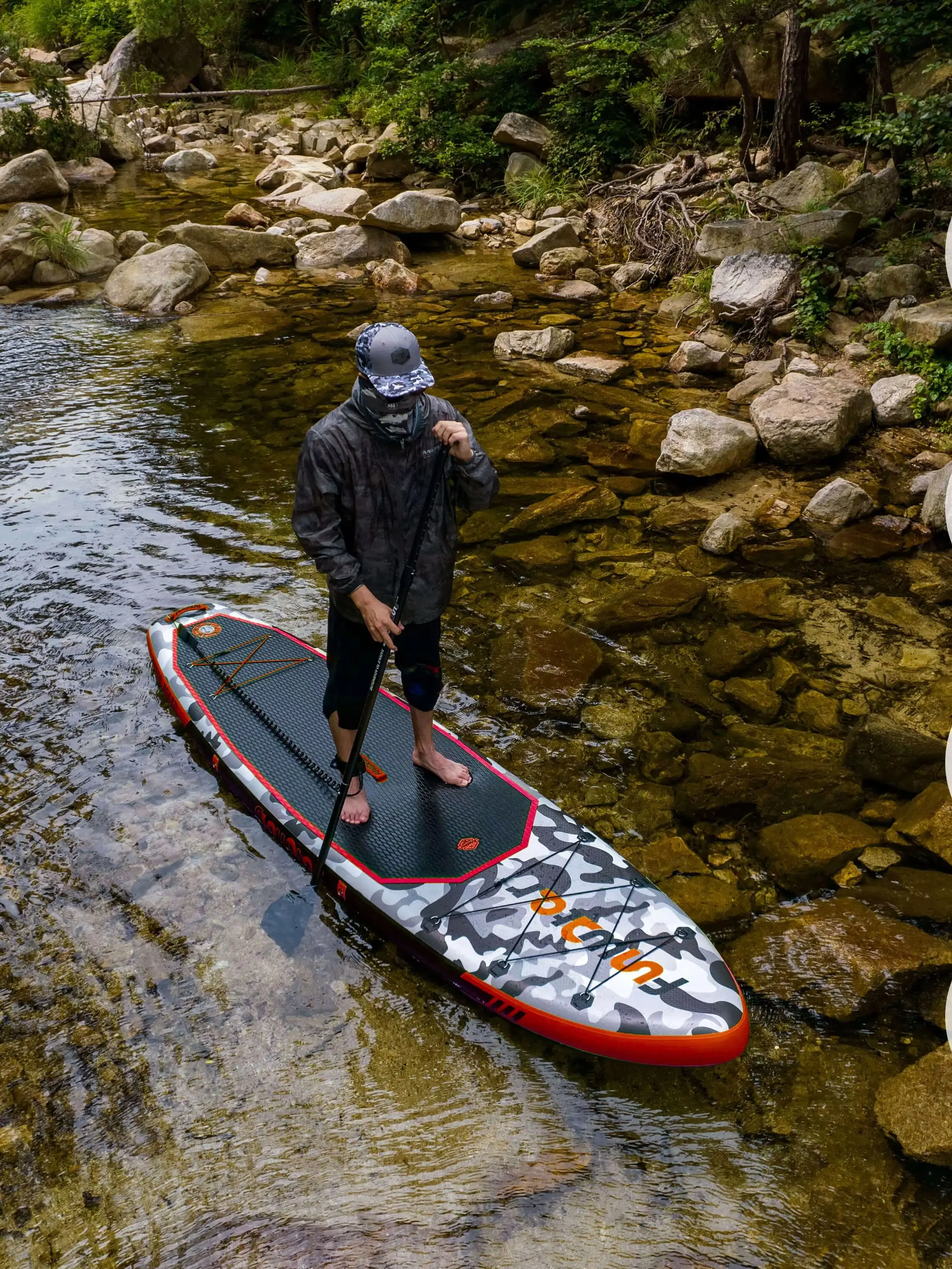 SUP Outdoor Water Station Board Funwater 330 * 84 * 15 cm aufblasbares Paddleboard mit einer maximalen Tragfähigkeit von 165 kg und einem kompletten Zubehörset, geeignet für Seen, Strände, Wasseryoga,