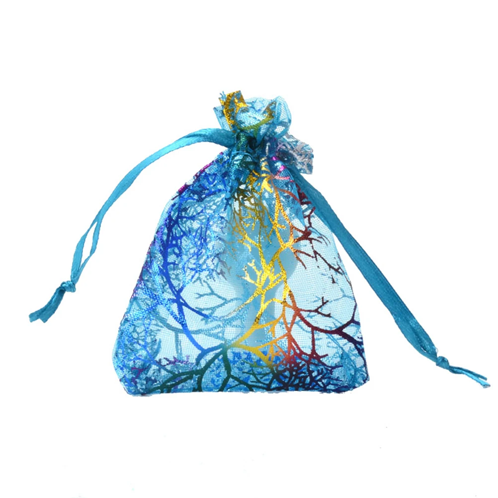 

100 Pcs Organza Gift Bag Packaging Bags Thank You Wedding Guests Jewelry for Small Businesses Bolsas Pouch to Candy