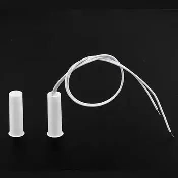 10pcs Door Window Magnetic Contact Sensor Wired DC12/24V with OKI Reed Switch for Home Security Alarm System