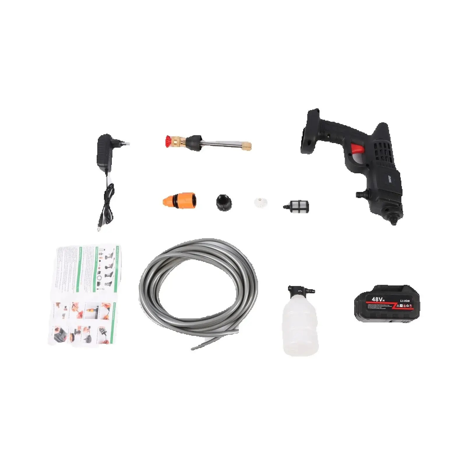 

1pc Portable High Pressure Water Gun For Household Use Lithium Battery Power