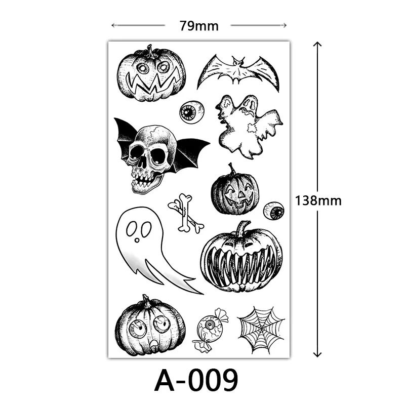 

Кровавые татуировки на Хэллоуин, наклейки с черепом, мрачным жнечником, шрамы, водостойкий временный боди-арт для готической вечеринки ужасов, поддельные татуировки