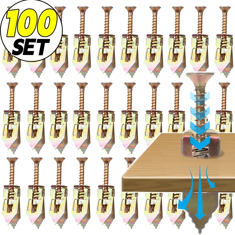 

Wholesale Self Drilling Expansion Screw Kit Heavy Duty Tapping Screws Cabinets Repaired Anchors Fasteners Home Hardware Supplies