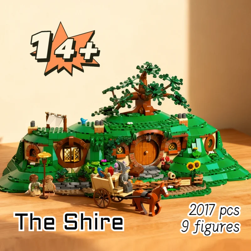 2017 قطعة لعبة ساخنة الأرض الوسطى سيد الخواتم The Shire 10354 الهوبيت كهف بنة نموذج للطفل هدايا عيد الميلاد عيد الميلاد
