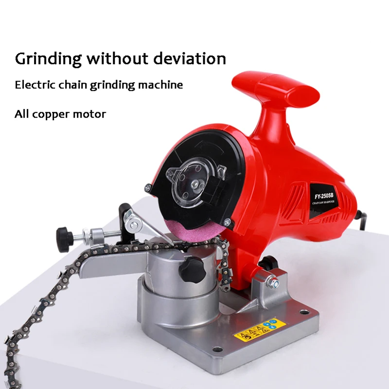 Professional Electric Chain Grinding Machine Multi-Angle Chain Grinder  Electric Sharpener 250W Desktop Chain Grinding Machine