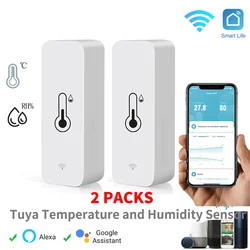 Tuya WiFi Temperature Humidity Sensor SmartLife Remote Monitor For Smart Home Workwith Alexa Google Assistant