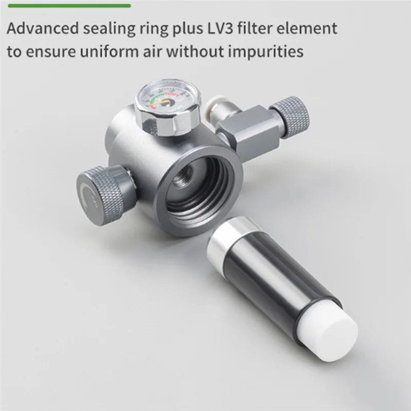 B47B-CO2 Generator Insertion Electromagnetic Valve Bubble Gauge Fish Tank Raw Material Reaction CO2 Generator Set EU Plug