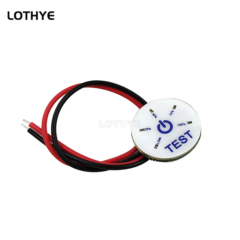 Battery Capacity Indicator Power Level Display 1S-7S 3.7-25.2V Li-ion 12.6V 12V Lead Acid 4S Lifepo4 With Undervoltage Warning