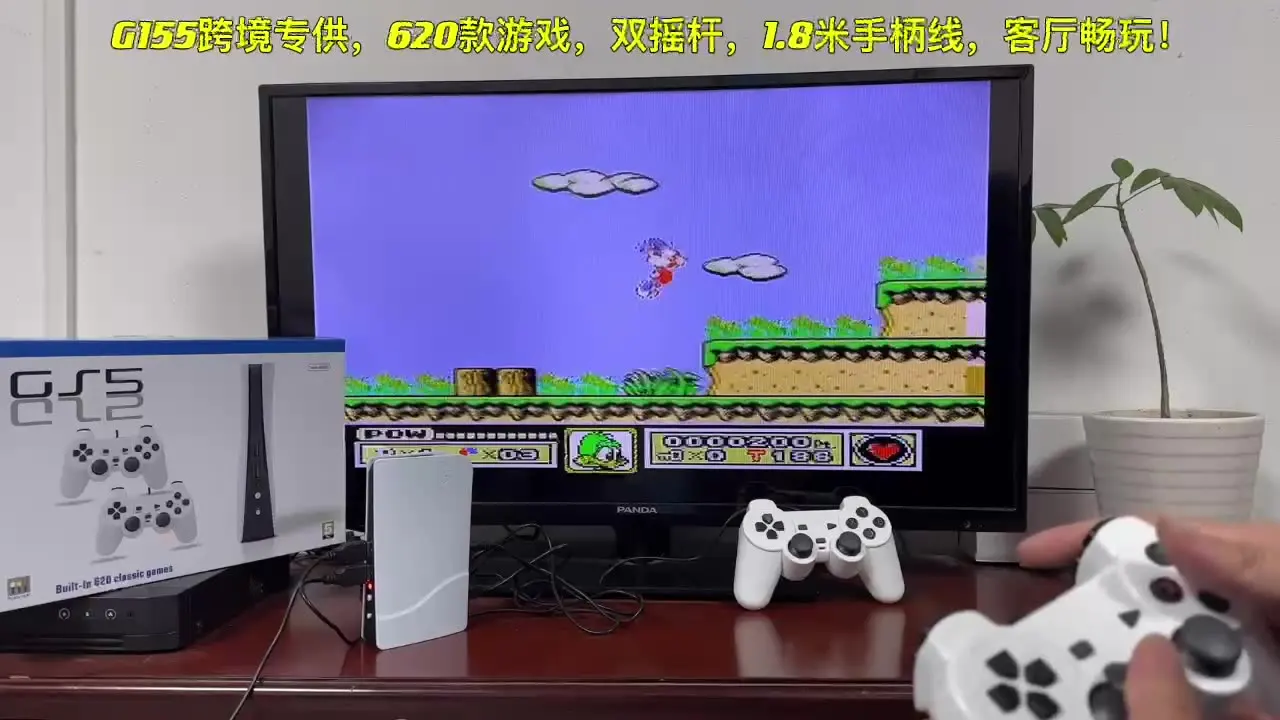 وحدة تحكم ألعاب تلفزيون GS5 G620 8 بت وحدة تحكم ريترو لعبة فيديو مدمجة 620 محطة ألعاب كلاسيكية USB سلكية محمولة لوحة ألعاب AV مخرج #6